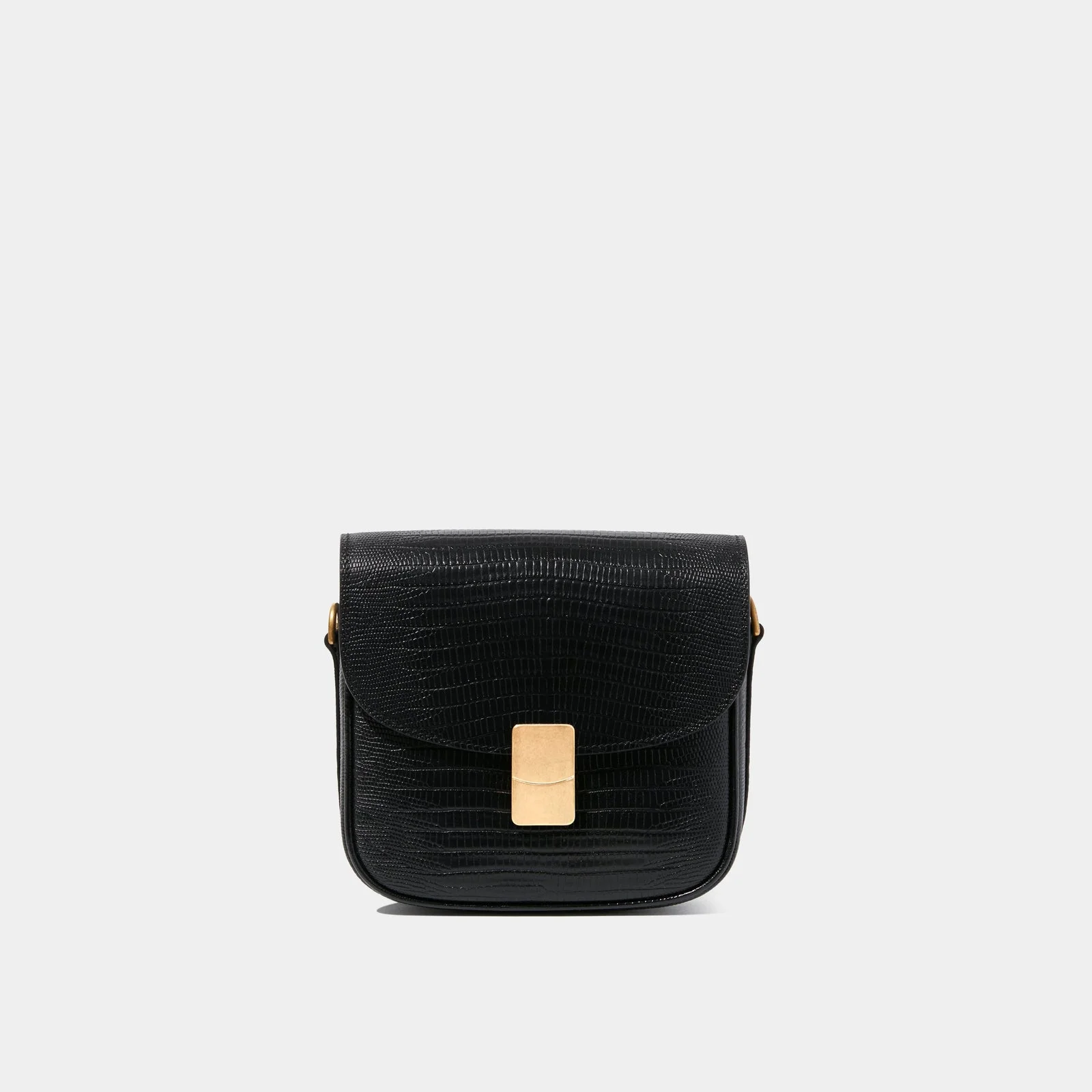 Le Mini Nova Printed Lizard Black
