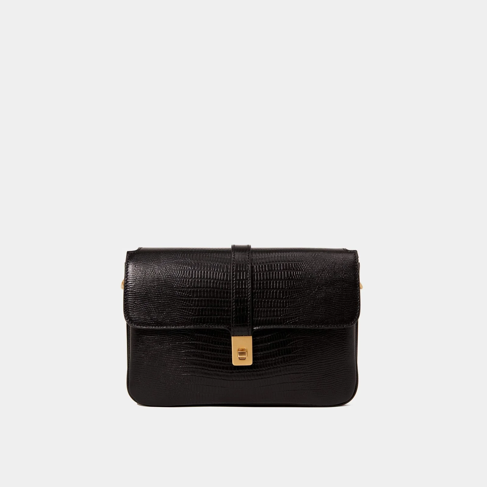 Le Dalia Printed Lizard Black